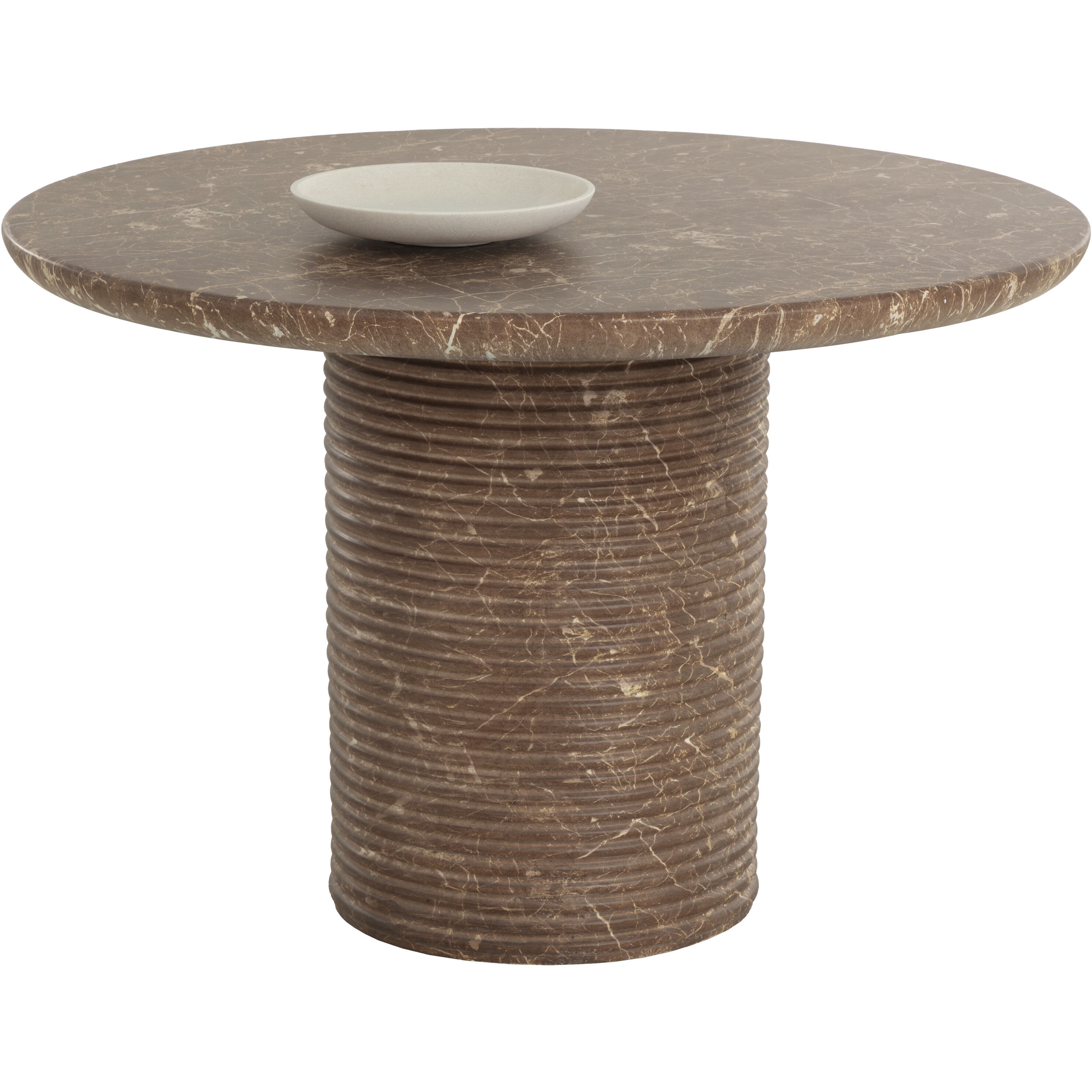 Riva 43 X 30 inch Brown Outdoor Dining Table